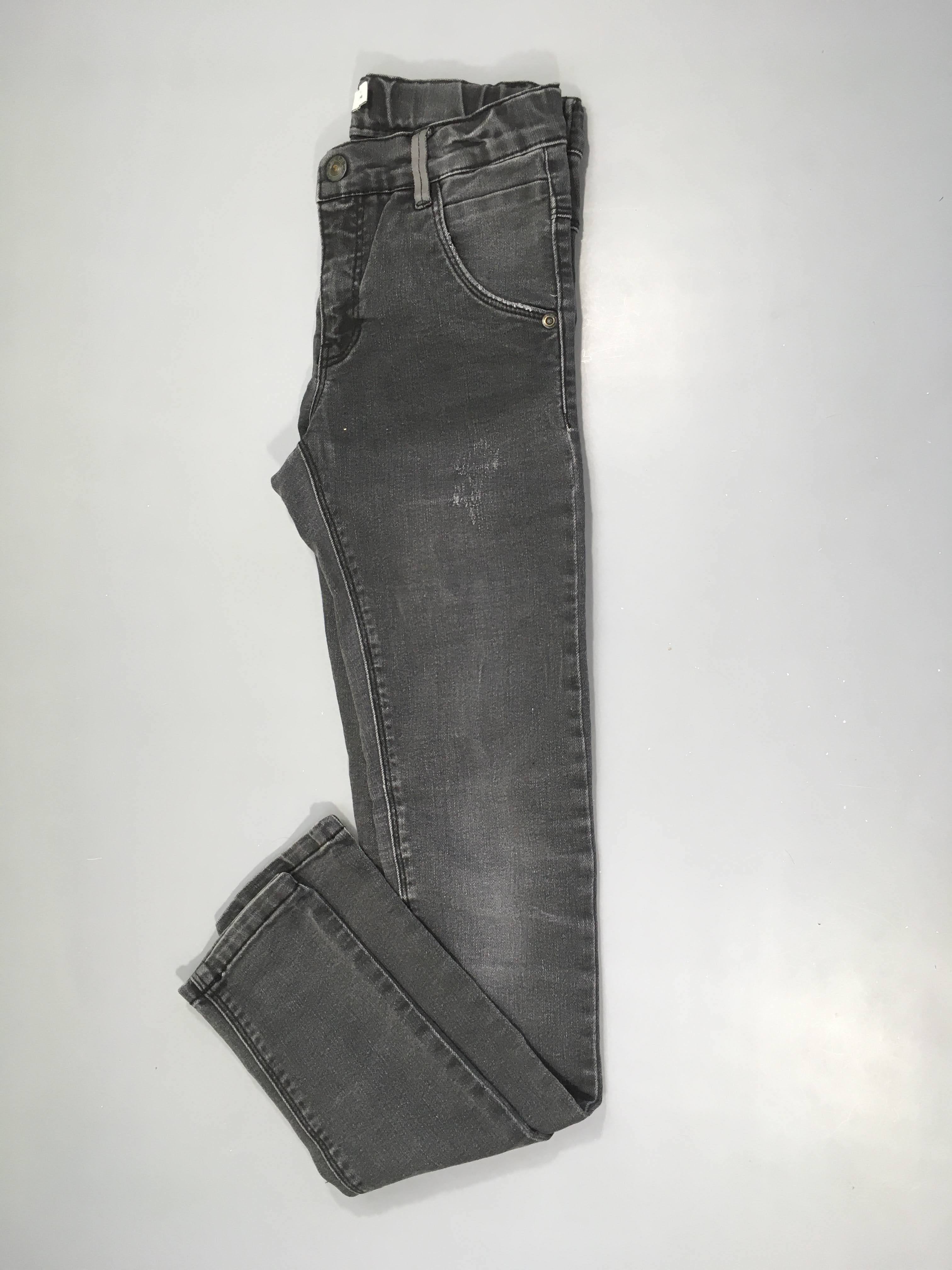 Jeans noir effet erraillé