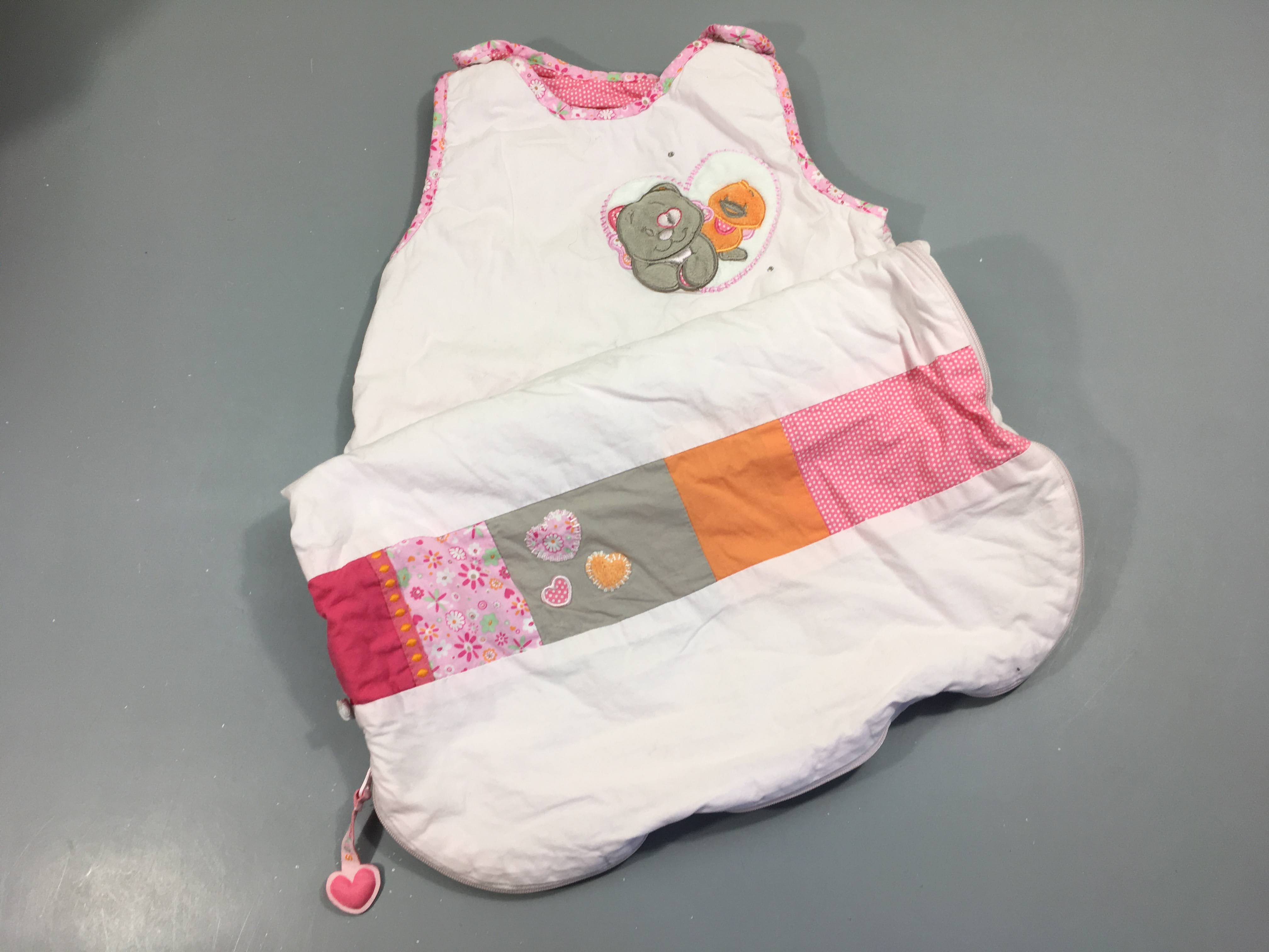 Sac de couchage s.m rose matelassé