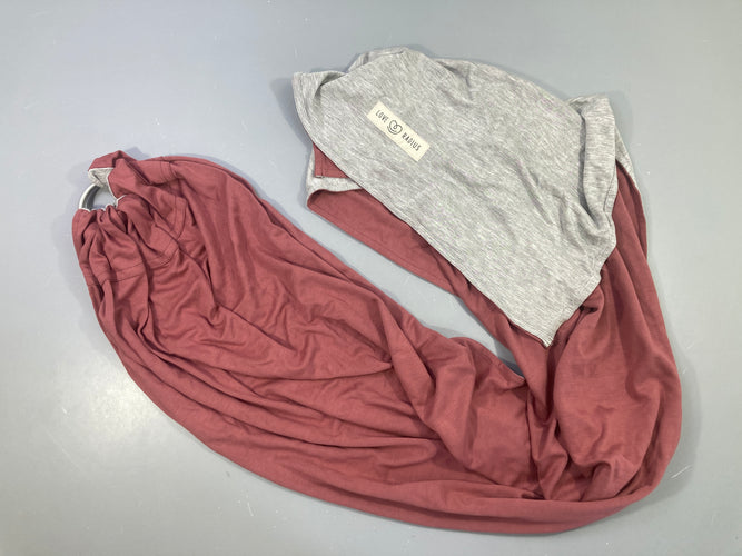 Sling - La Petite Echarpe Sans Nœud - Parme/gris chiné (réversible) Love Radius de 3,5kg à 14kg, moins cher chez Petit Kiwi