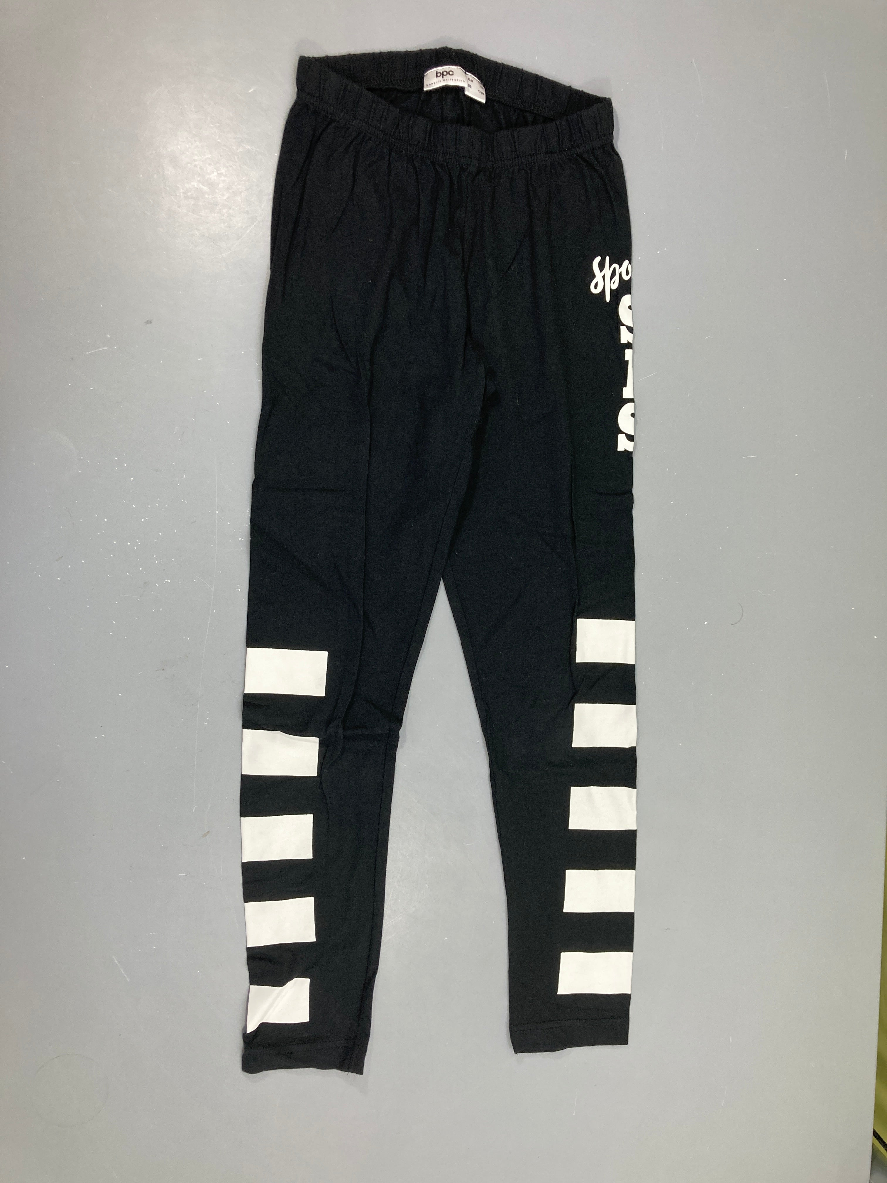 Pantalon jersey noir de sport