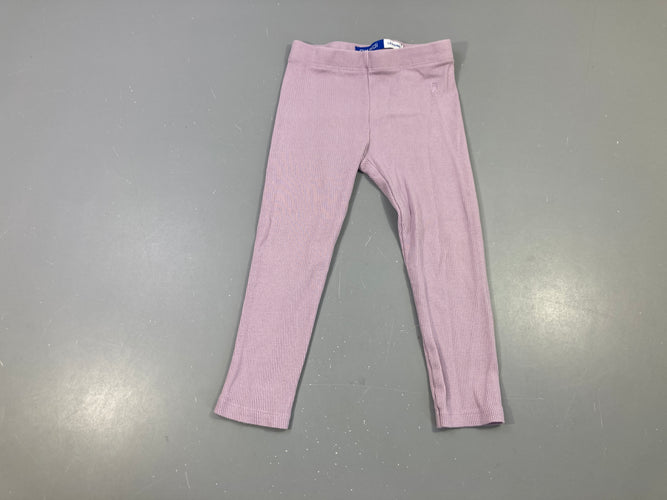 Legging côtelé lavande, moins cher chez Petit Kiwi