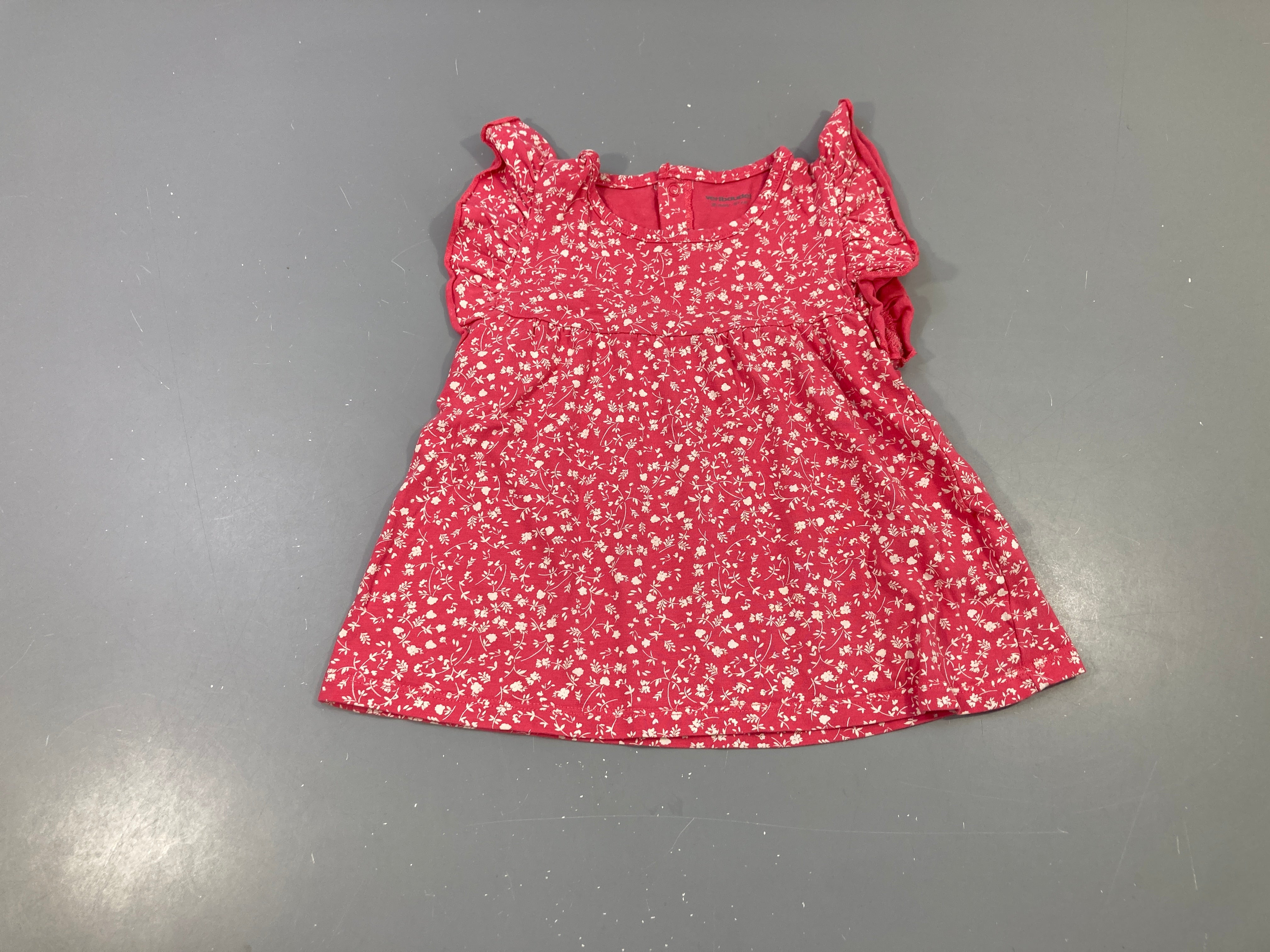 T-shirt m.c rose fleuri