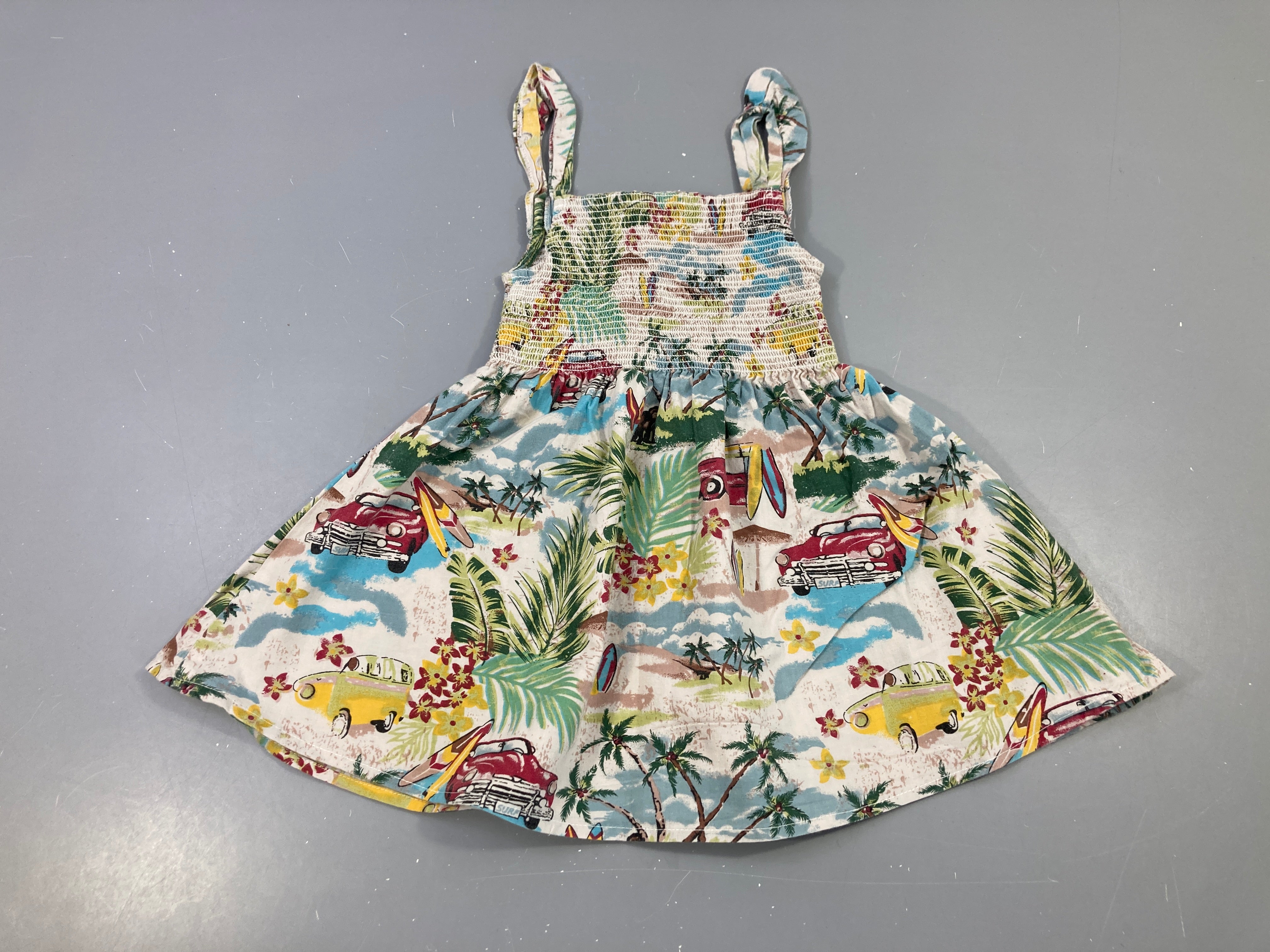 Robe s.m s.mockée motifs plage