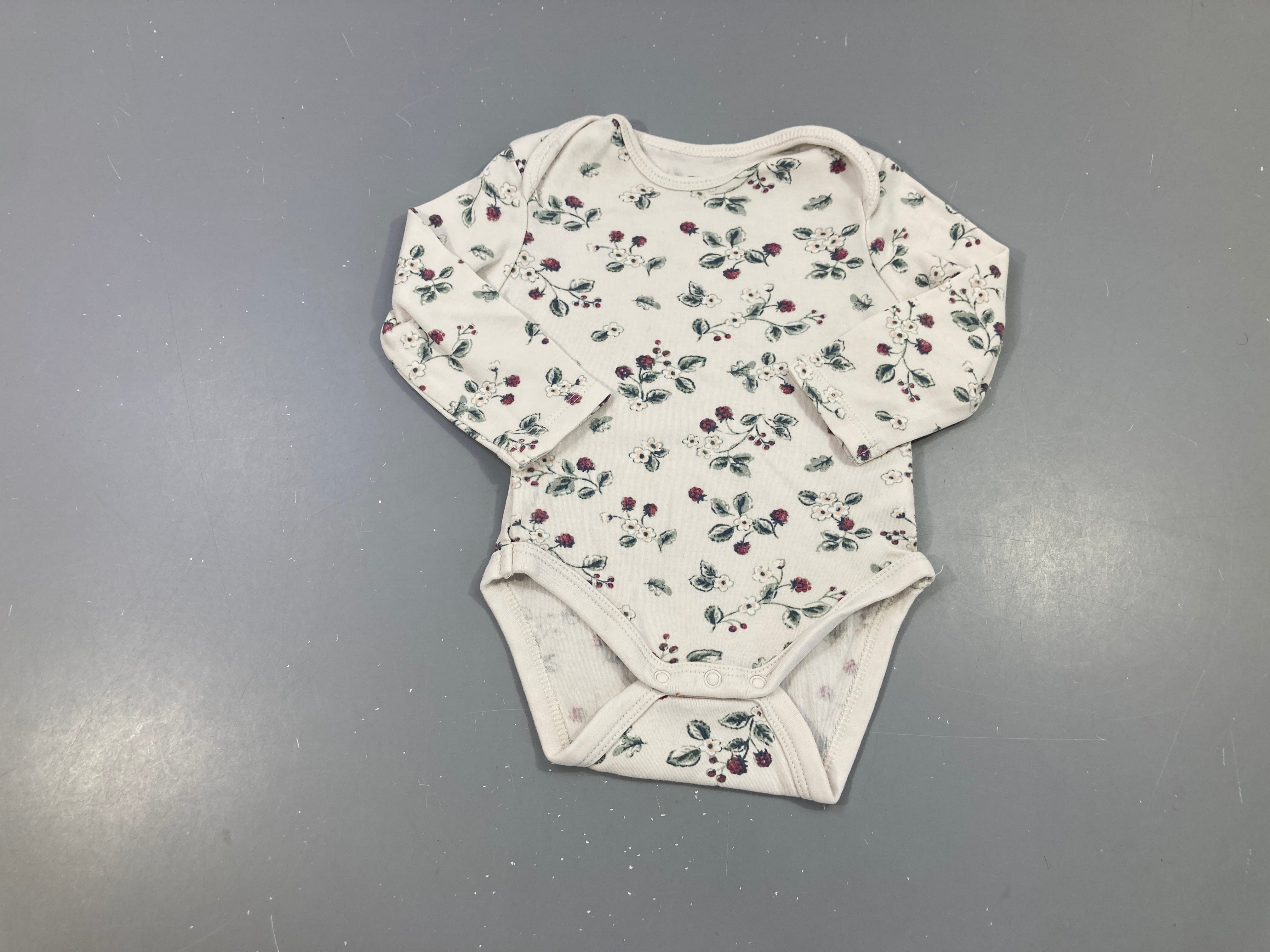 Body m.l blanc fleuri
