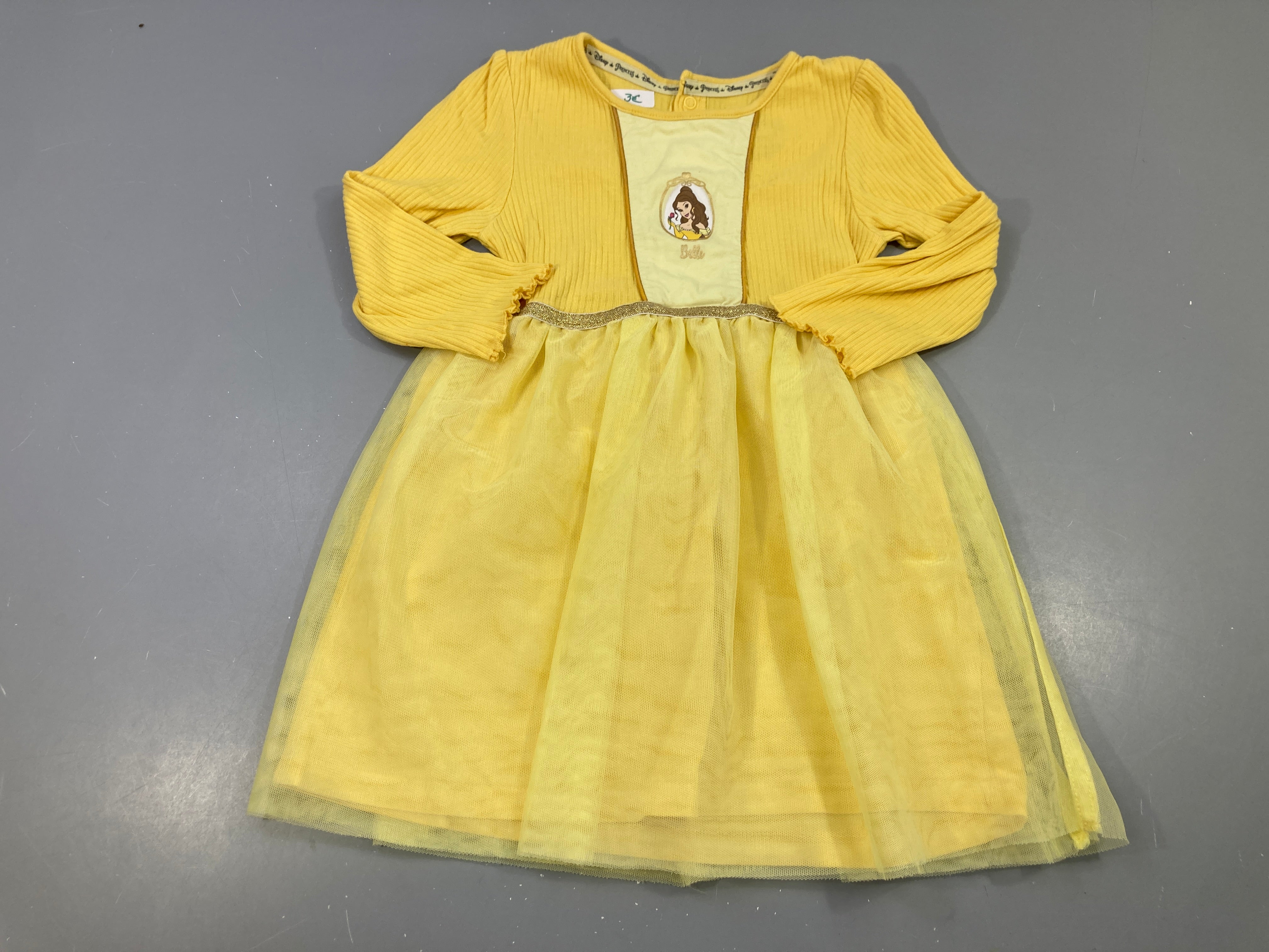 Déguisement Robe princesse Belle jaune