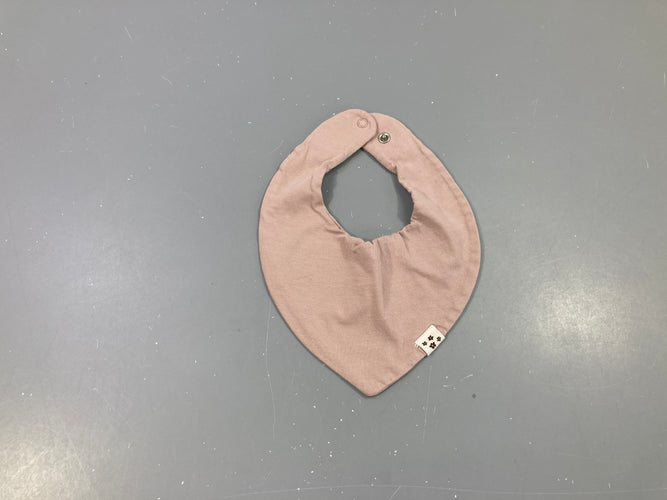 Bavoir bandana vieux rose, moins cher chez Petit Kiwi