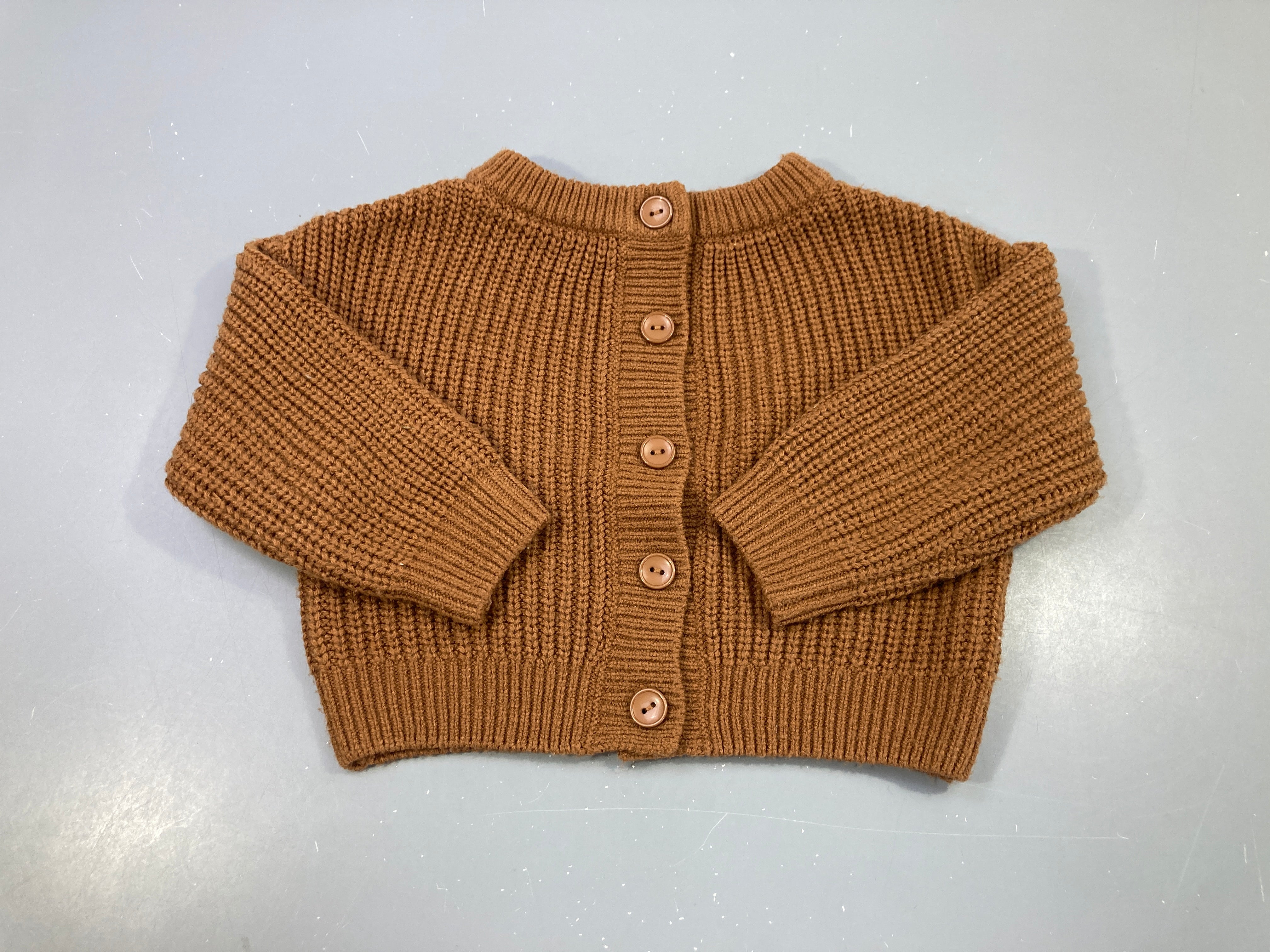 Gilet mailles brun