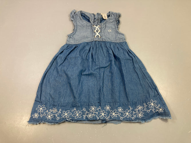 Robe m.c denim Calvin Klein, moins cher chez Petit Kiwi