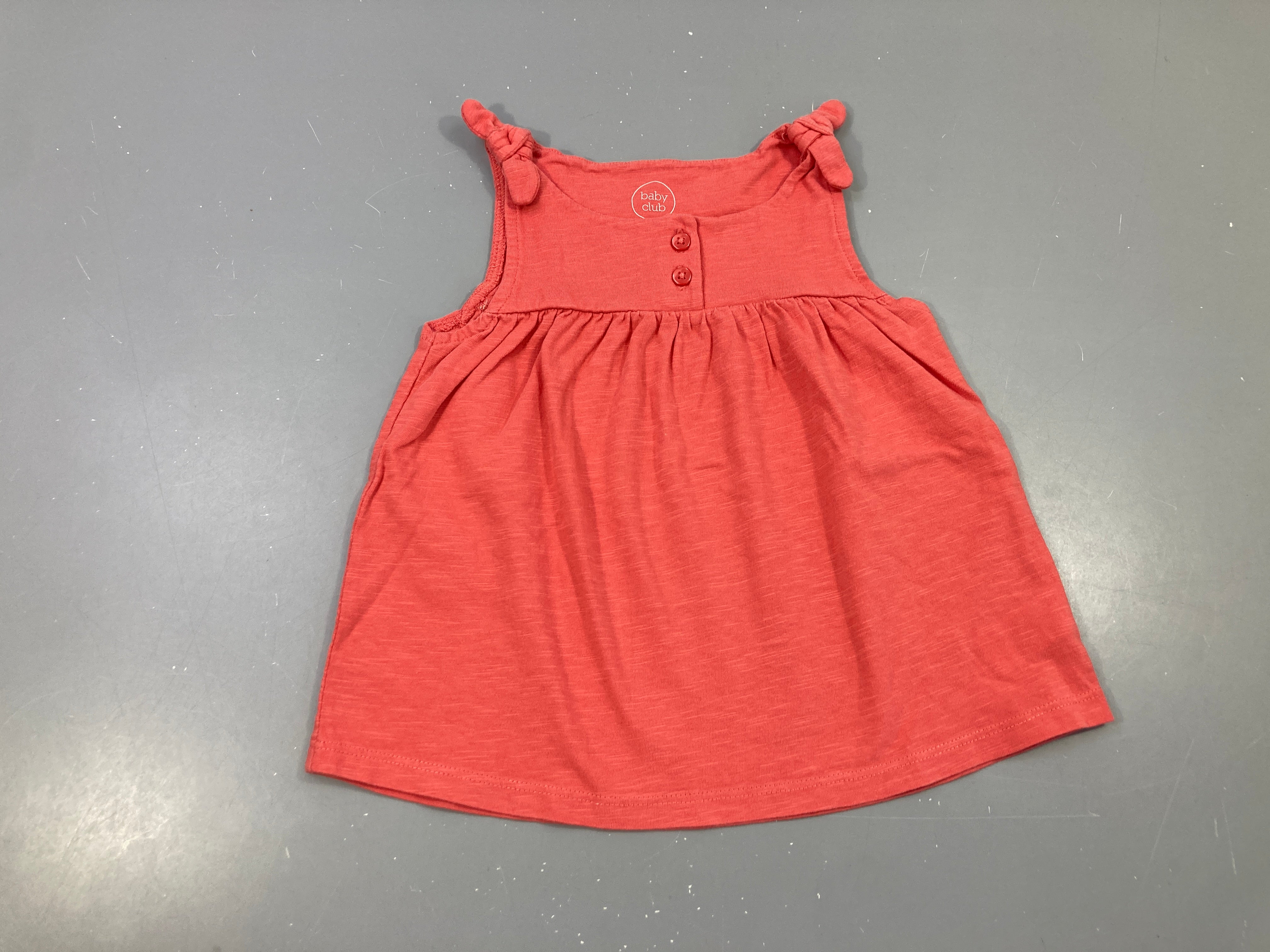 T-shirt s.m corail flammé noeud épaules