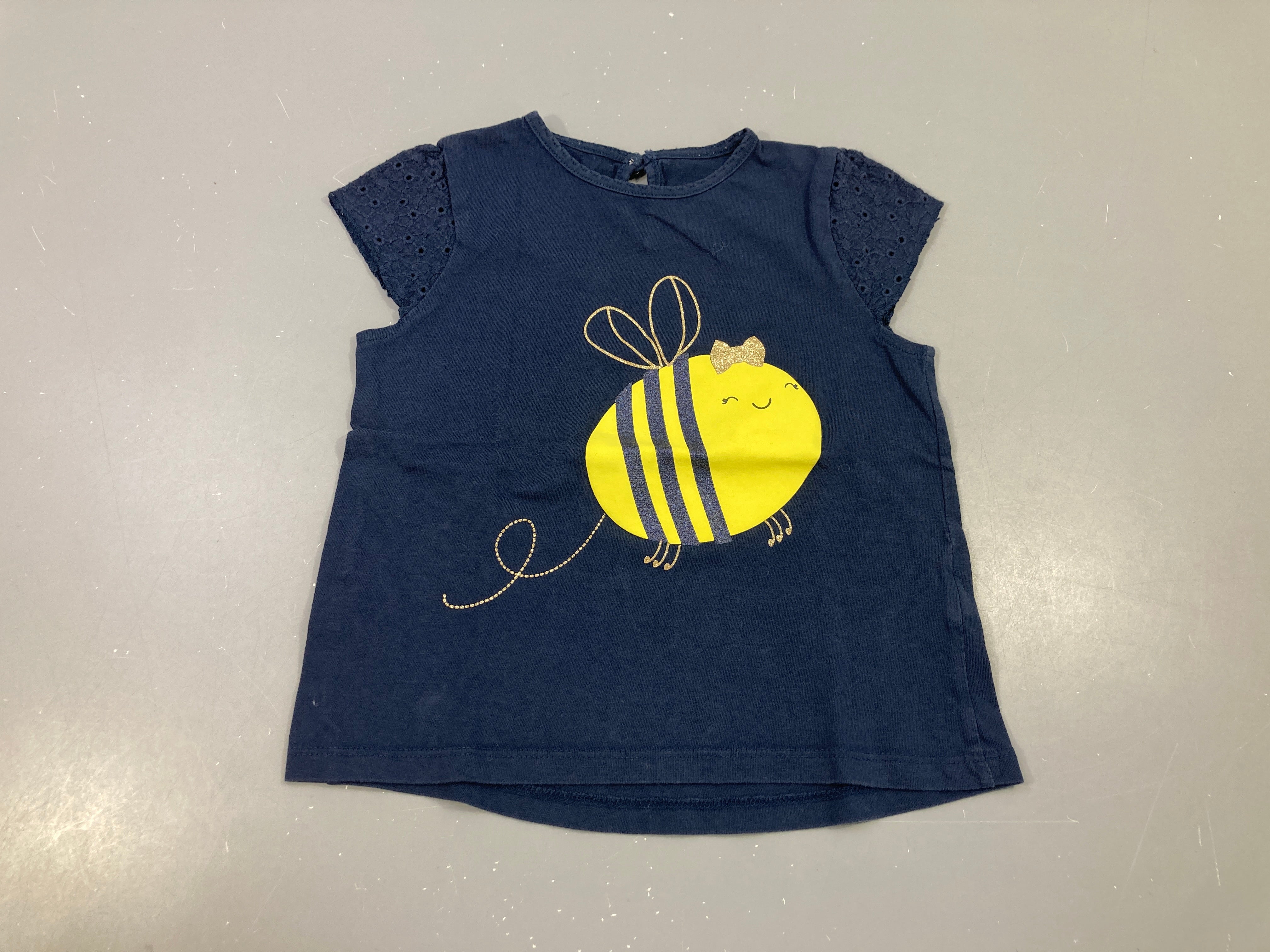 T-shirt m.c bleu foncé abeille