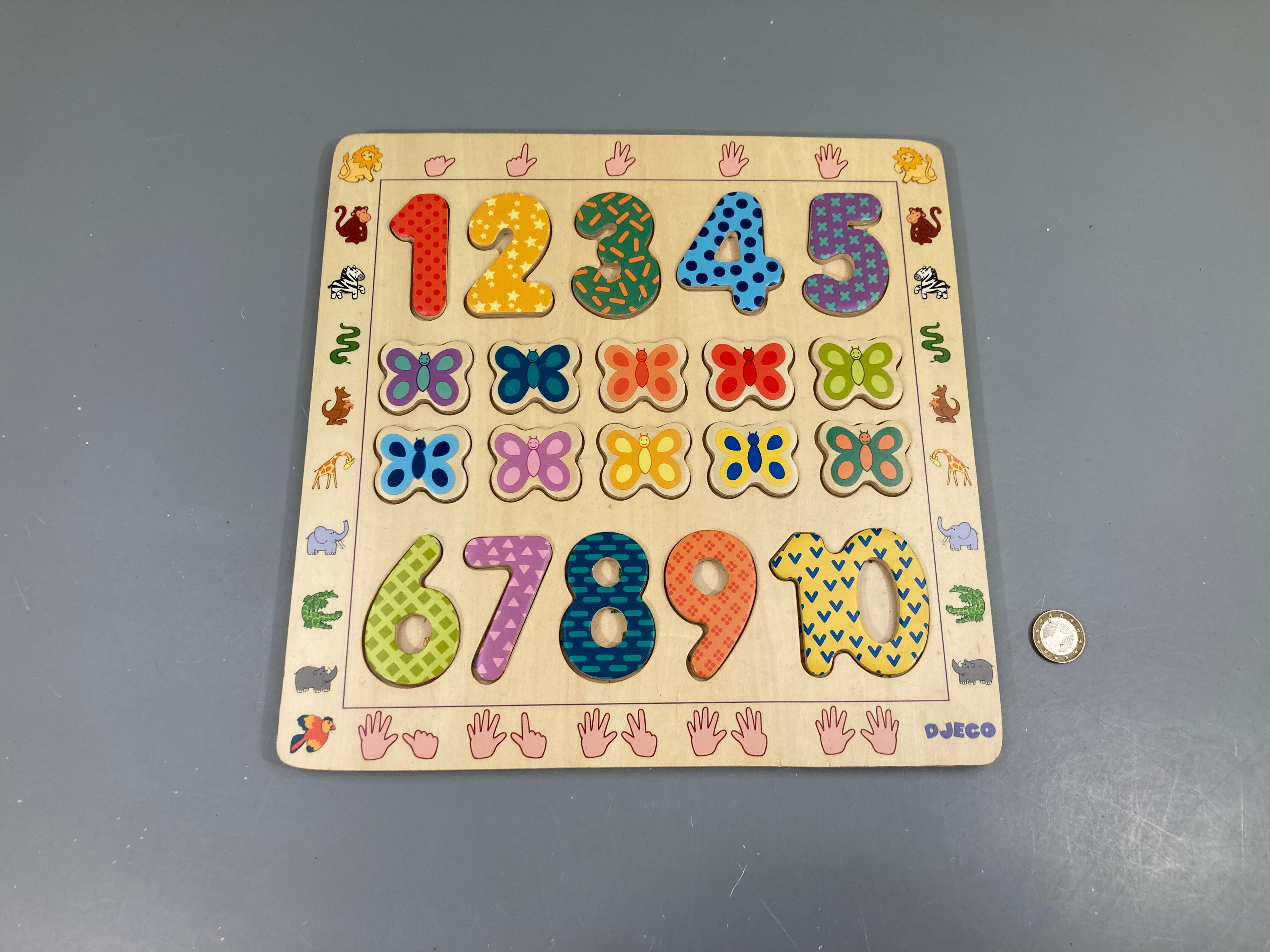 Planche puzzle chiffres