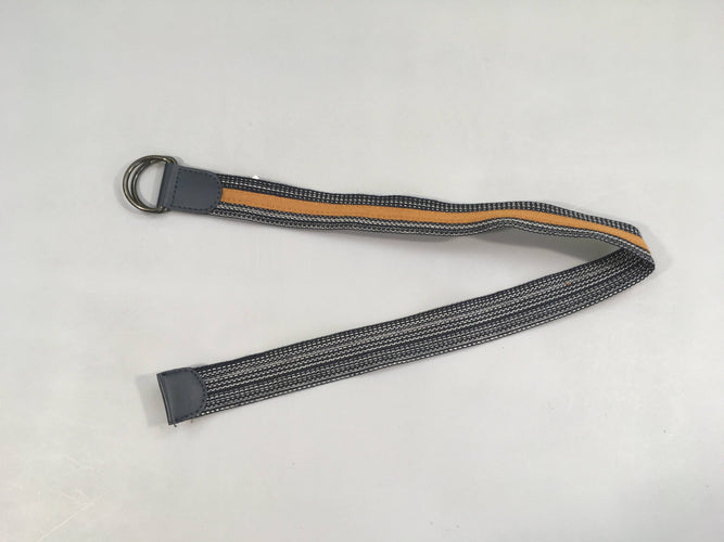 Ceinture textile bleue centre brun 66 cm, moins cher chez Petit Kiwi