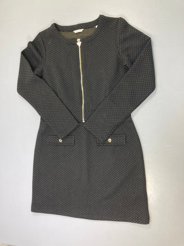 Robe m.l molleton matelassé zip noir, moins cher chez Petit Kiwi