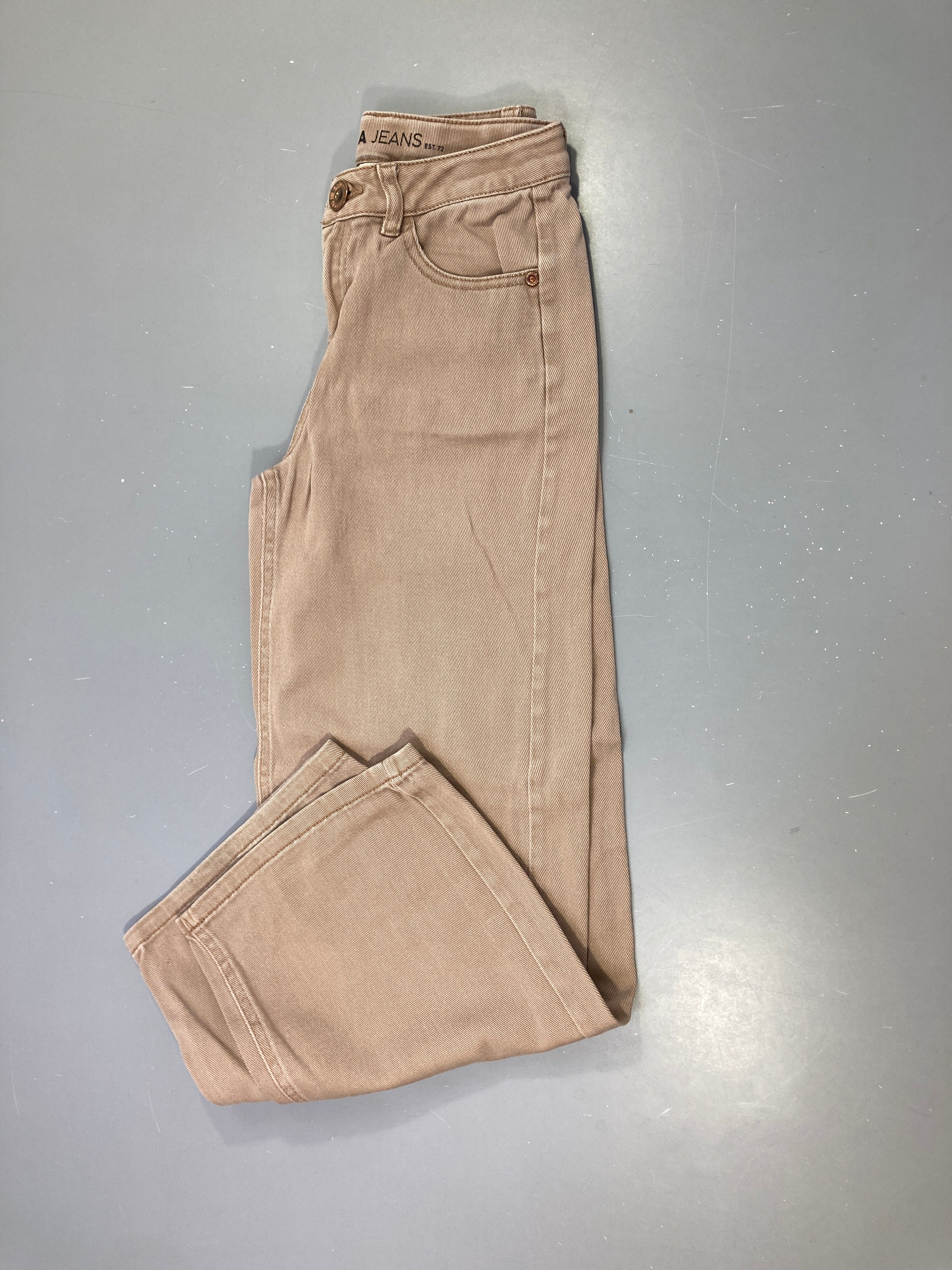 Pantalon brun wide leg