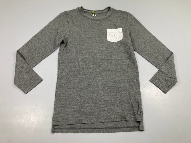 T-shirt m.l texturé poche, moins cher chez Petit Kiwi