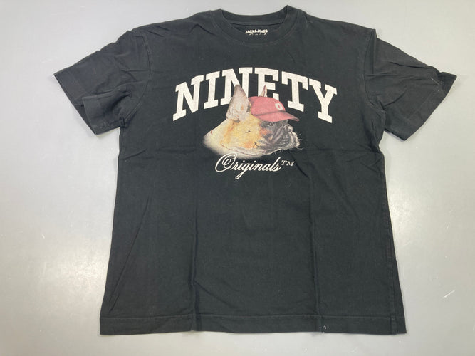 T-shirt m.c noir ninety chien, moins cher chez Petit Kiwi