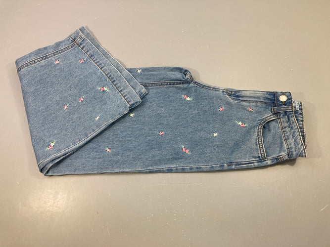 Jeans Wide Leg broderies, moins cher chez Petit Kiwi