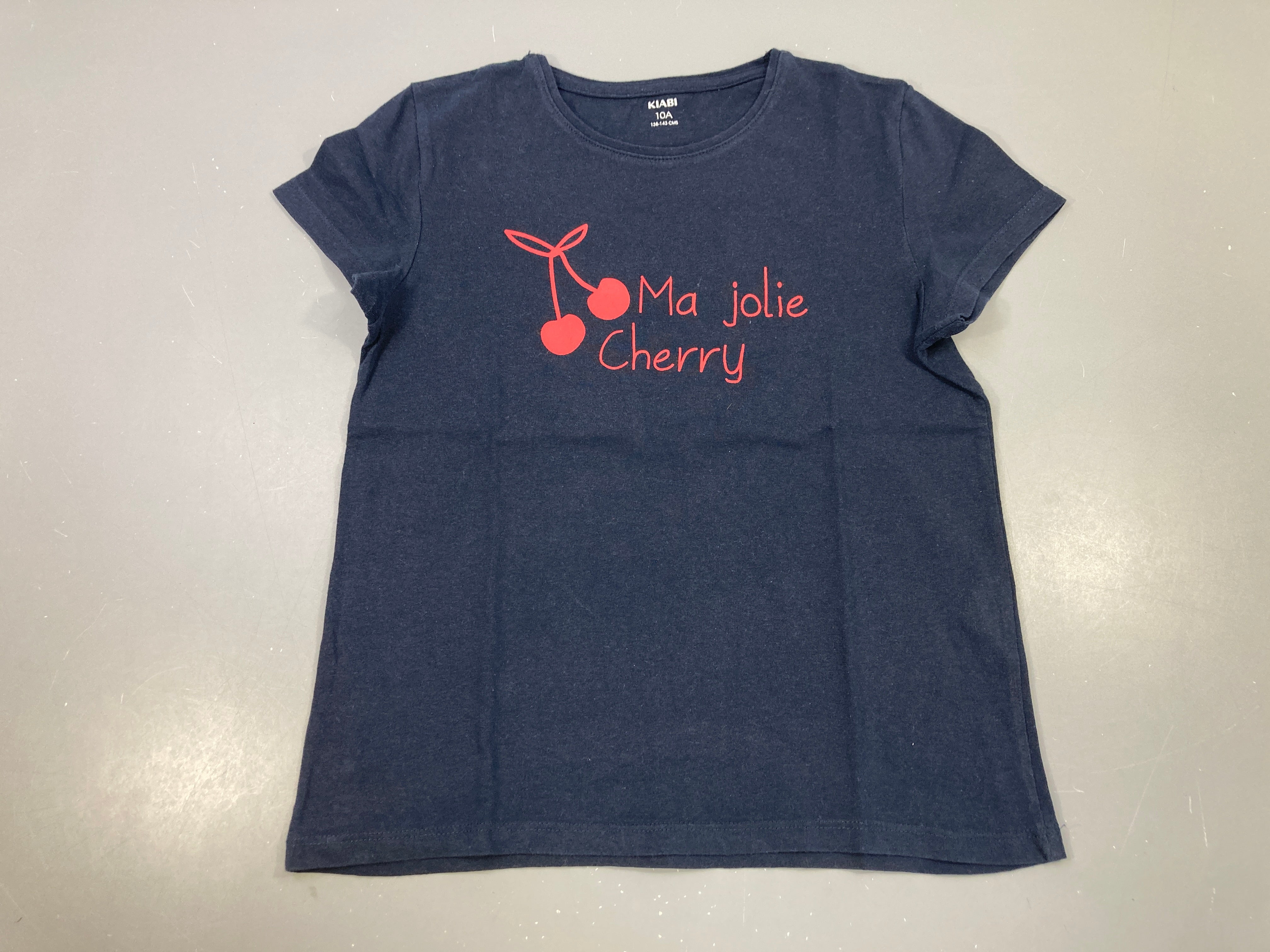 T-shirt m.c bleu foncé ma jolie cherrayé