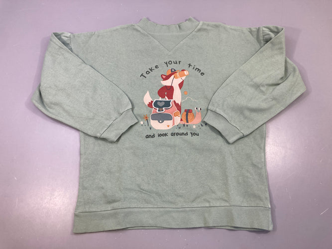 Sweat eucalyptus Renard jumelles, moins cher chez Petit Kiwi
