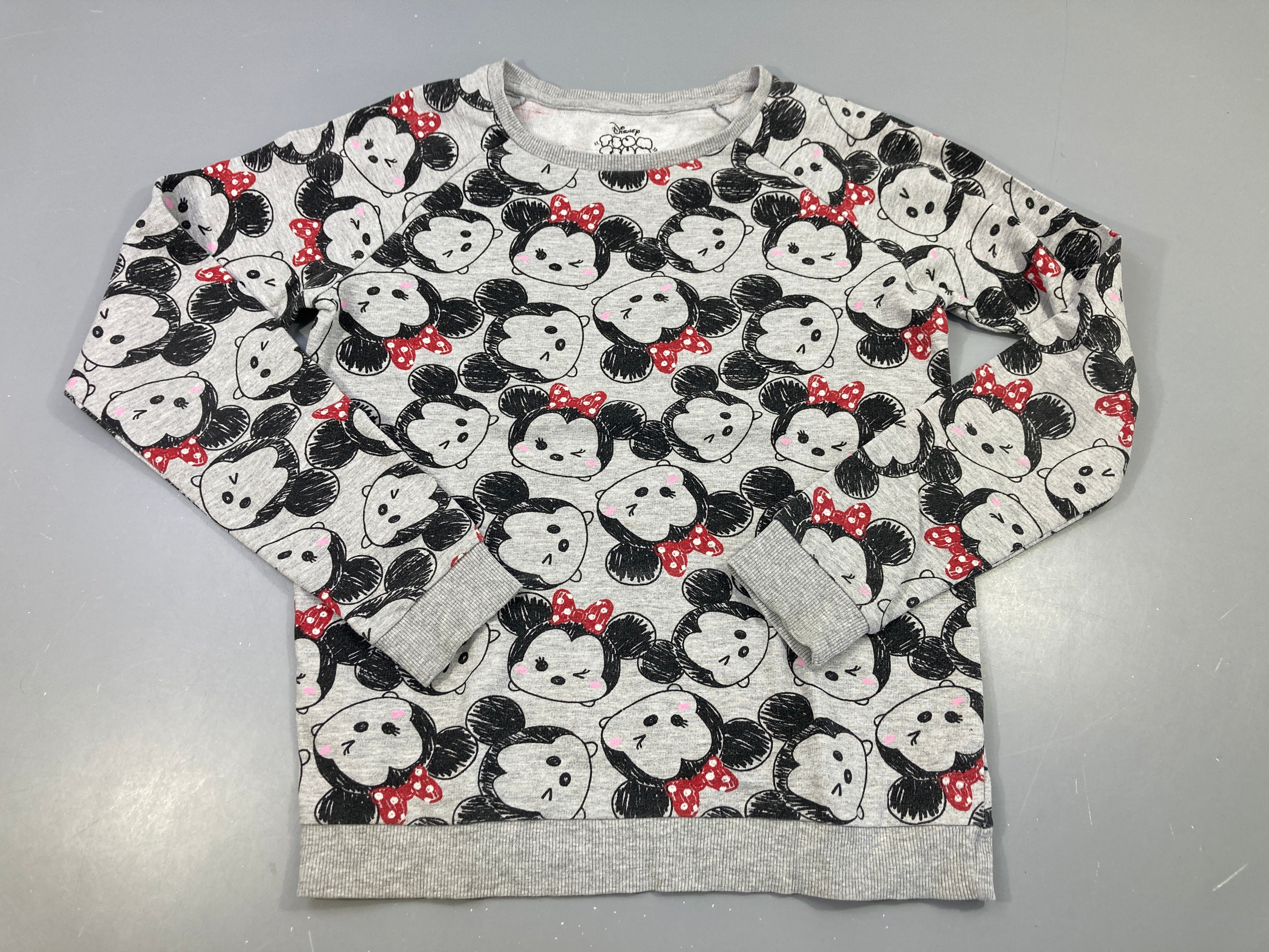 Sweat gris Minnie bouloché