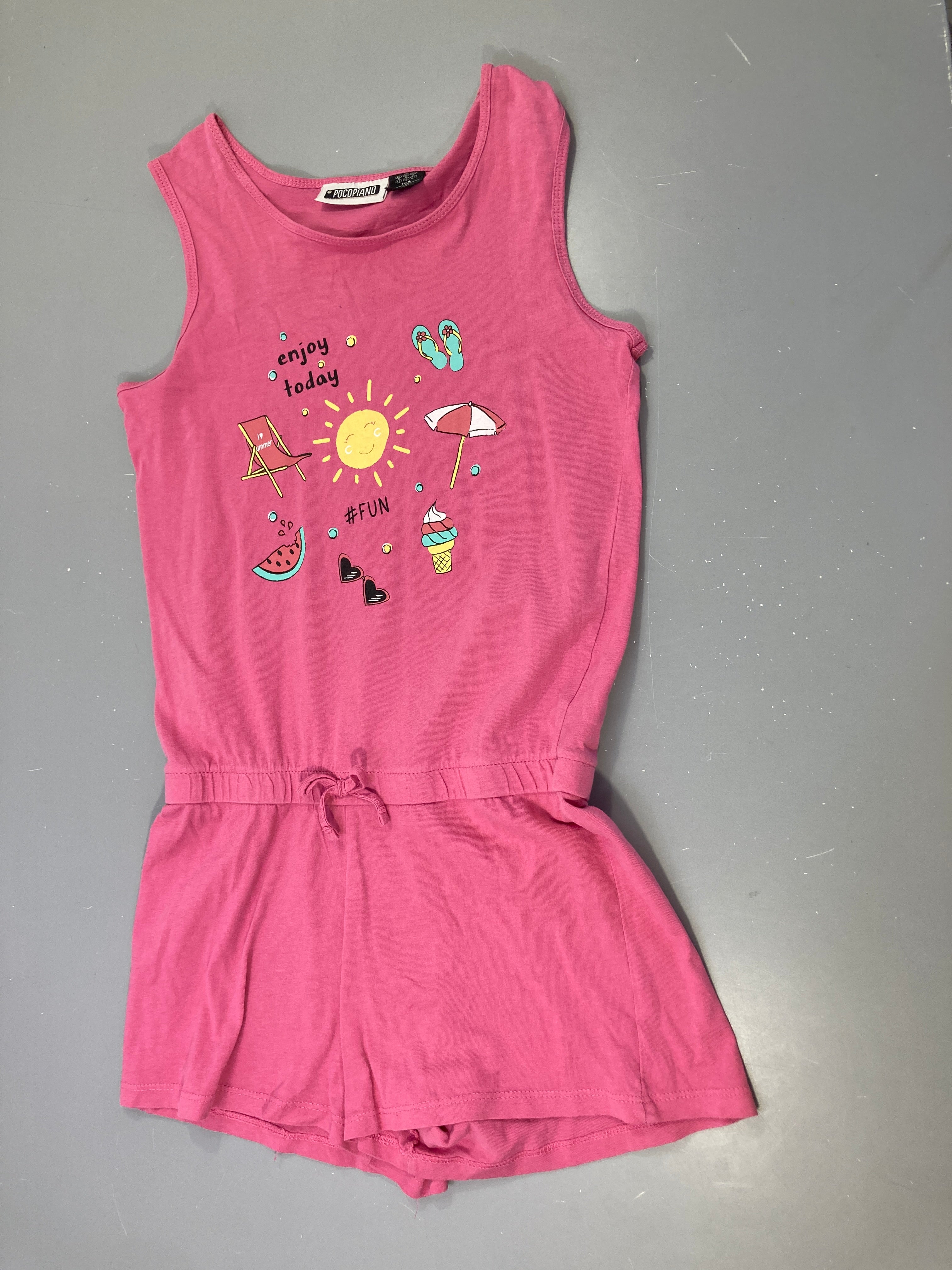 Robe s.m jersey rose soleil Fun