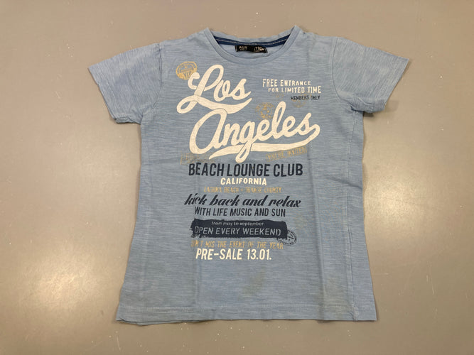 T-shirt m.c bleu flammé Los Angeles, moins cher chez Petit Kiwi