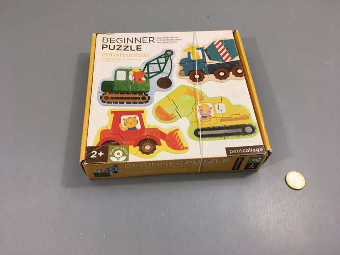 Puzzle construction, +2a - complet - boite abîmée, moins cher chez Petit Kiwi