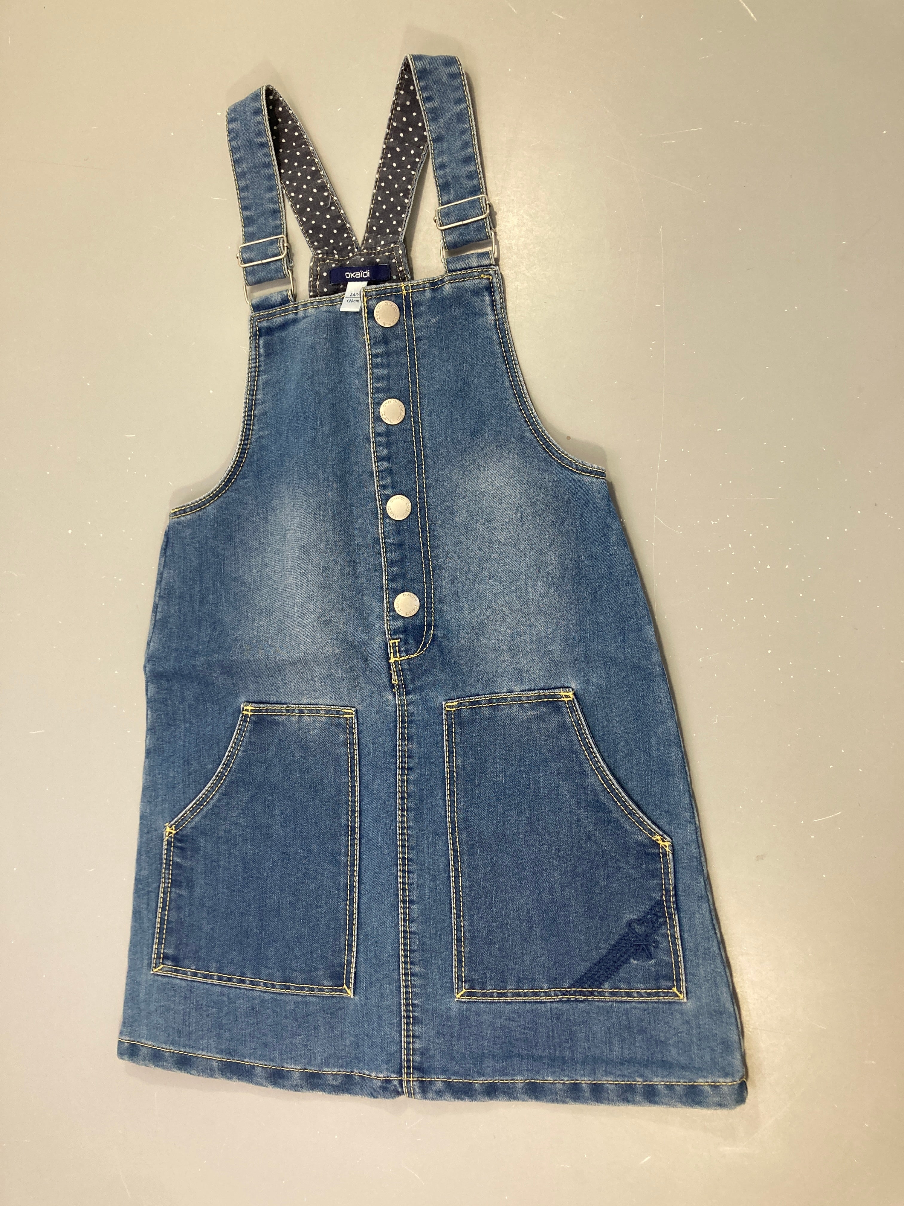 Robe salopette en jean