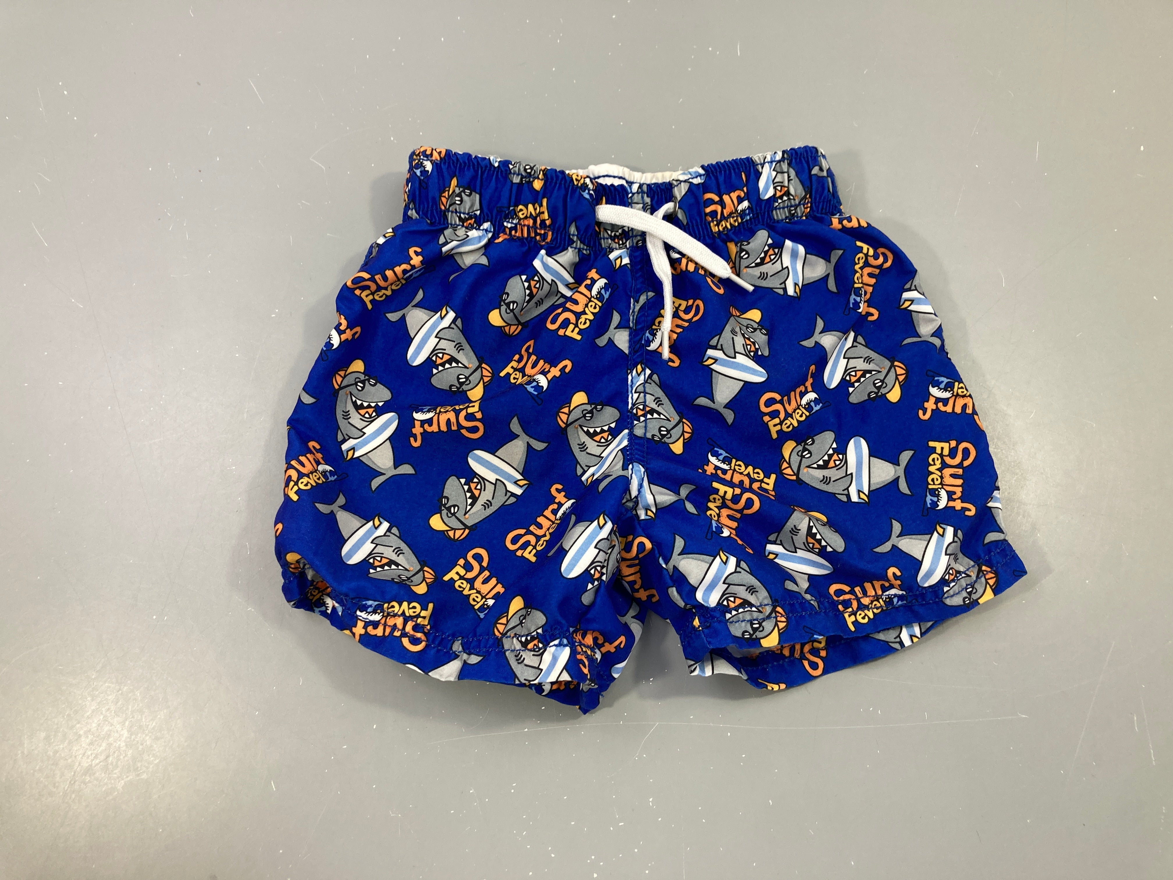 Maillot short bleu requins