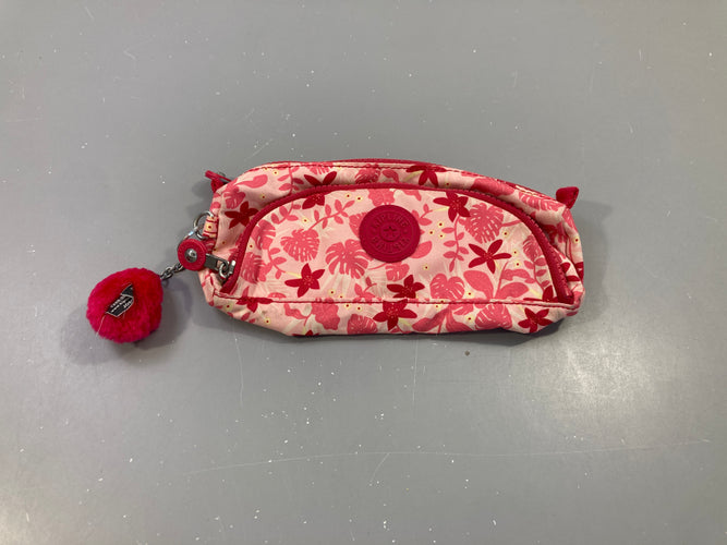 Trousse Kipling Cute Pink leaves Quelques traces de crayon intérieur, moins cher chez Petit Kiwi
