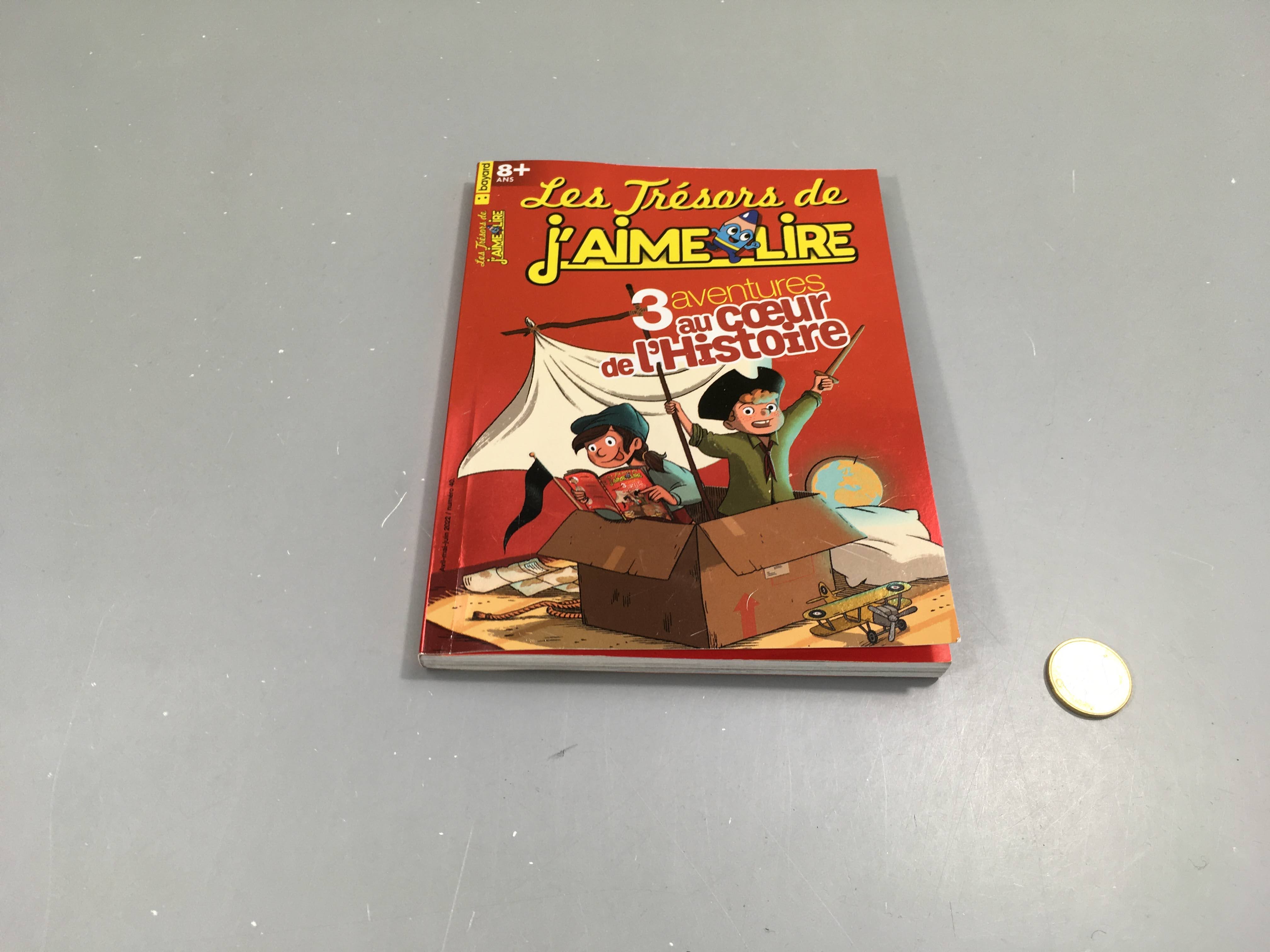 Les trésors de j'aime lire, 3 aventures au coeur de l'Histoire, 8ans +