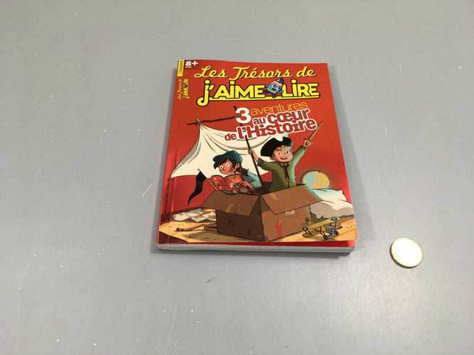 Les trésors de j'aime lire, 3 aventures au coeur de l'Histoire, 8ans +, moins cher chez Petit Kiwi