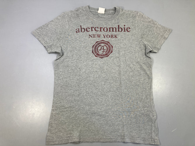 T-shirt m.c gris chiné Abercrombie (taille notée XL mais taille comme un M), moins cher chez Petit Kiwi