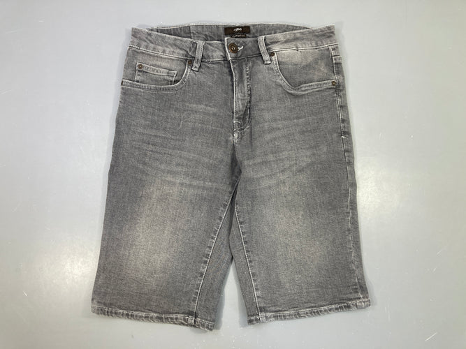 Bermuda en jean gris 29, moins cher chez Petit Kiwi