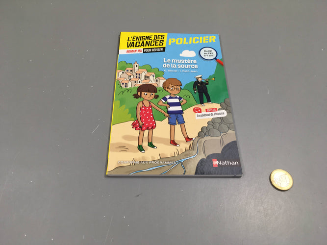 L'énigme des vacances, roman jeu pour réviser, les mystères de la source, Nathan, 6-7 ans, moins cher chez Petit Kiwi