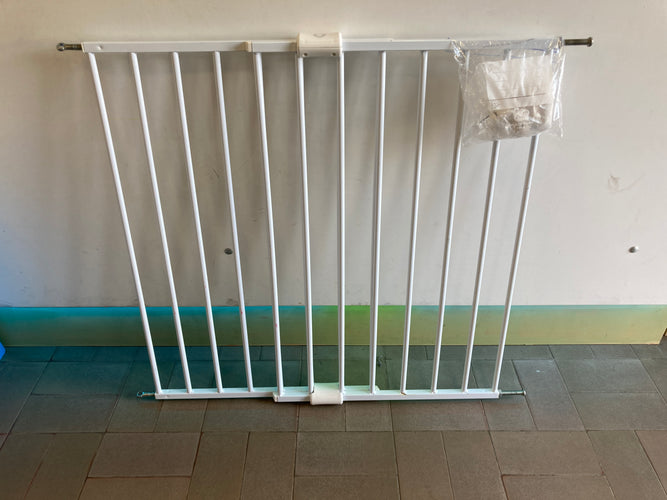 Barrière de sécurité extensible Maximétal 2.0 de 60 à 97cm(fixation à vis) Vendu sans notice, moins cher chez Petit Kiwi