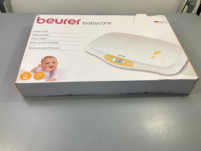 Beurer pèse-bébé avec surface incurvée, moins cher chez Petit Kiwi