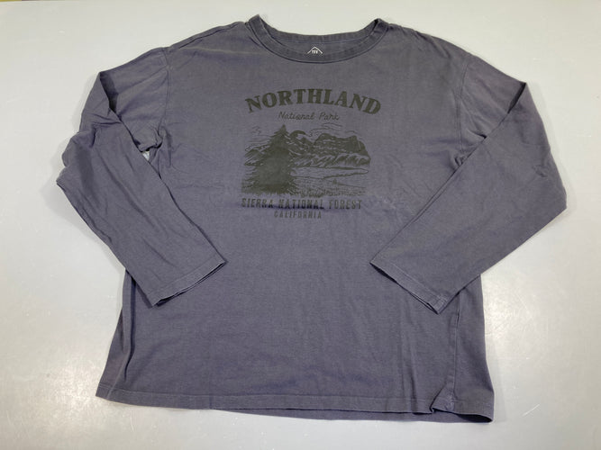 T-shirt m.l bleu foncé Northland légèrement bouloché, moins cher chez Petit Kiwi