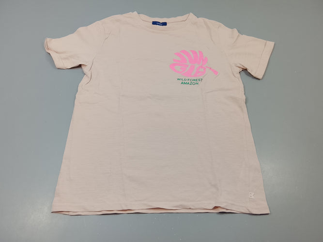 T-shirt m.c rose clair "Wild Forest amazone", moins cher chez Petit Kiwi