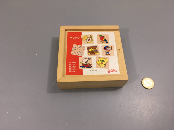 Complet memor.y pirates en bois goki, moins cher chez Petit Kiwi