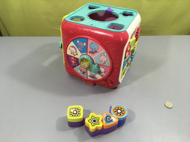 Super cube des découvertes, plastique décoloré, moins cher chez Petit Kiwi