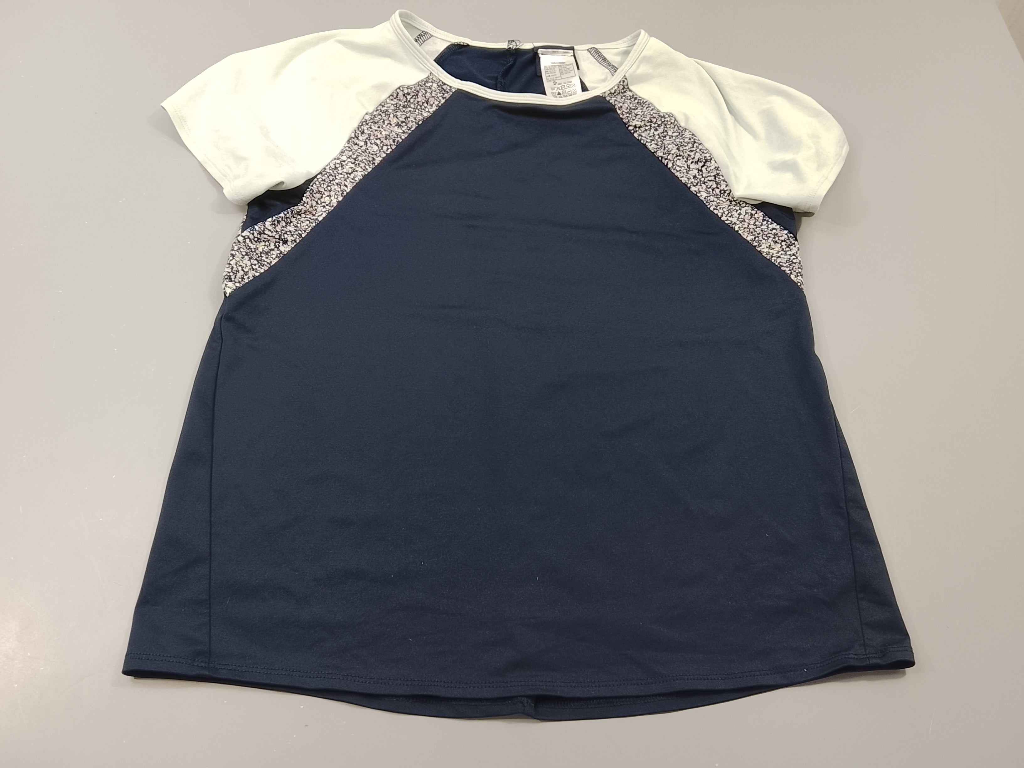 T-shirt m.c de sport bleu marine, bleu clair