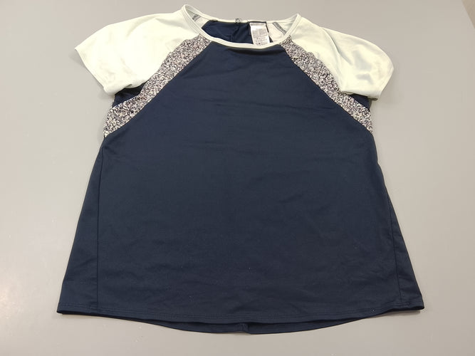 T-shirt m.c de sport bleu marine, bleu clair, moins cher chez Petit Kiwi