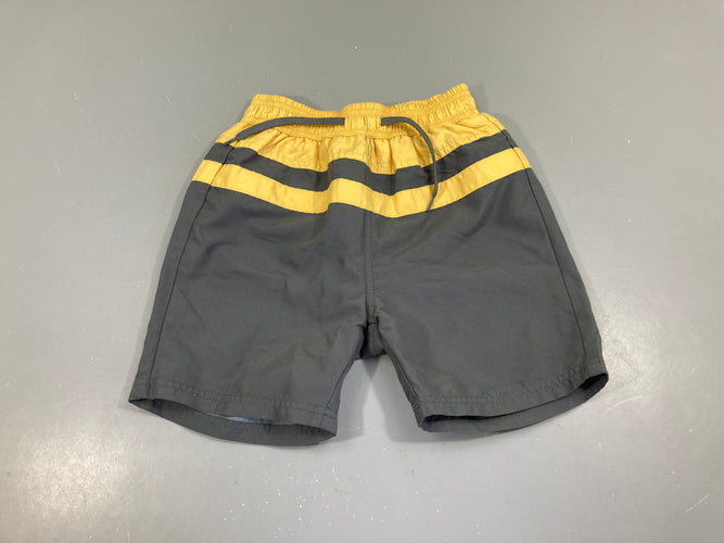 Maillot short gris-jaune, moins cher chez Petit Kiwi