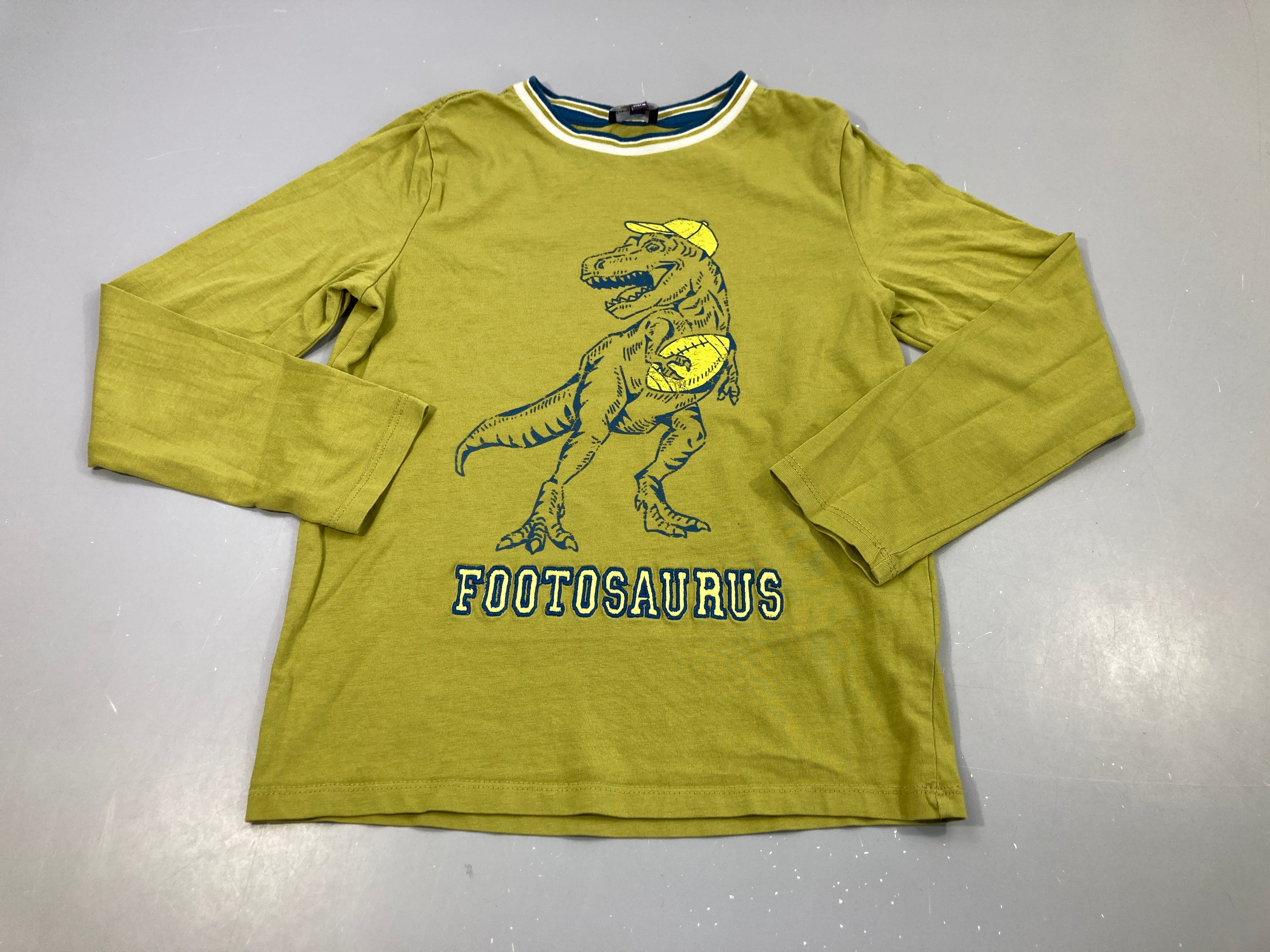 T-shirt m.l vert , T-rex 