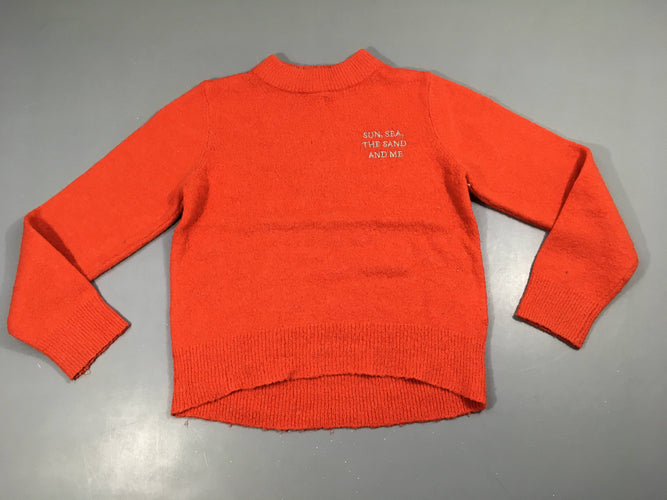 Pull orange sun, moins cher chez Petit Kiwi