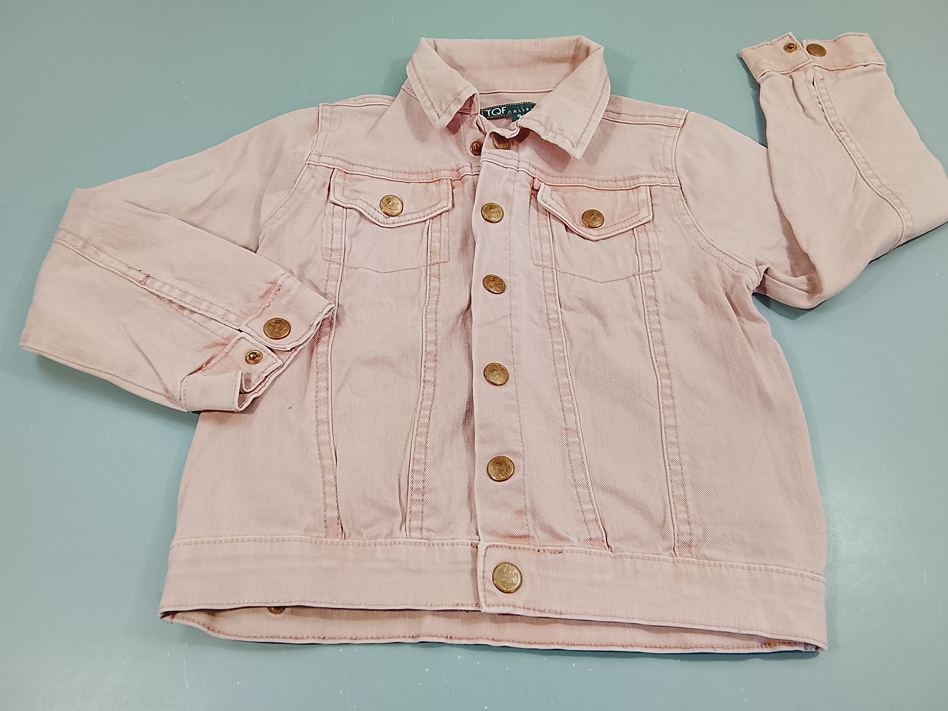 Veste en jean rose
