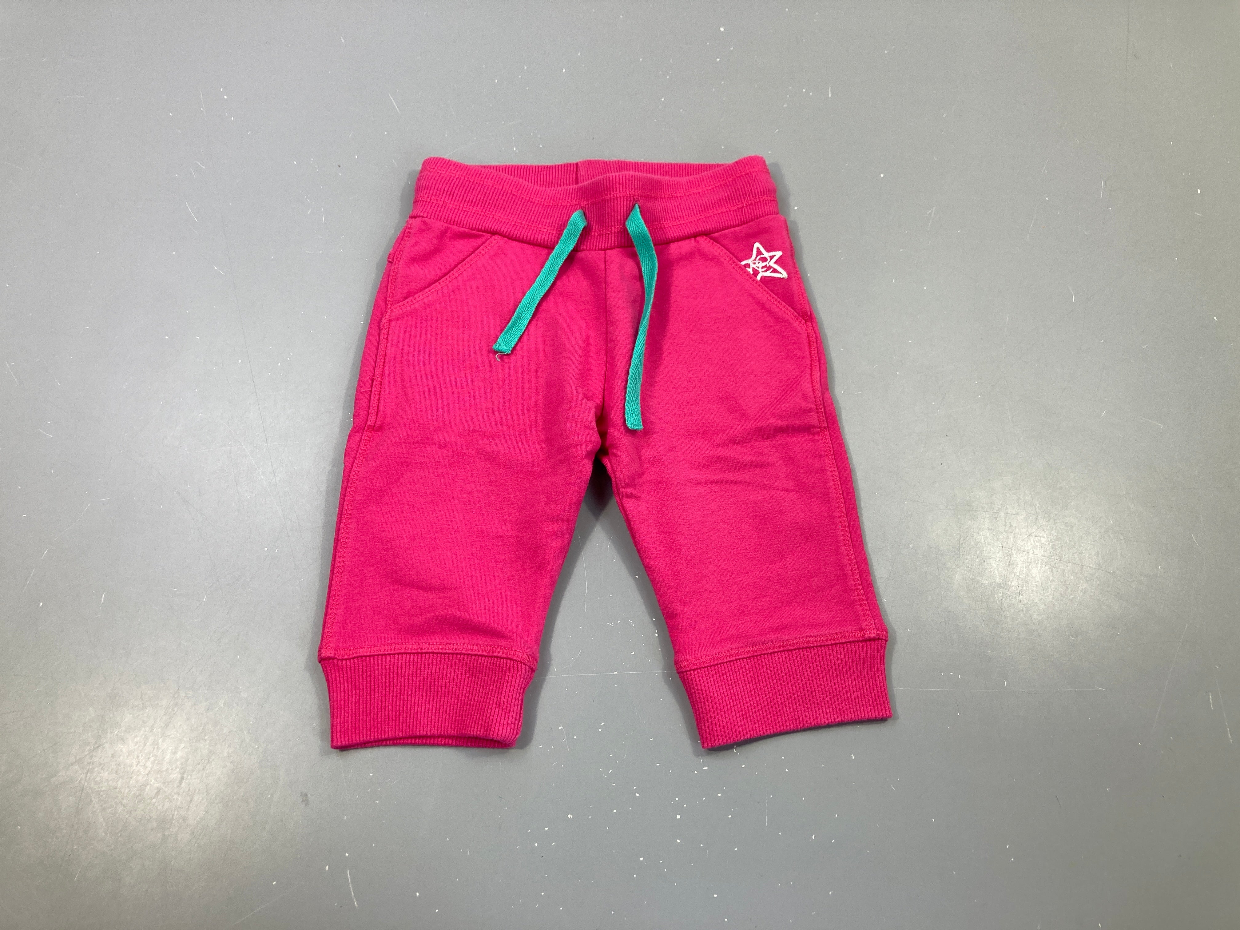 Pantalon jogging 3/4rose, cordon bleu