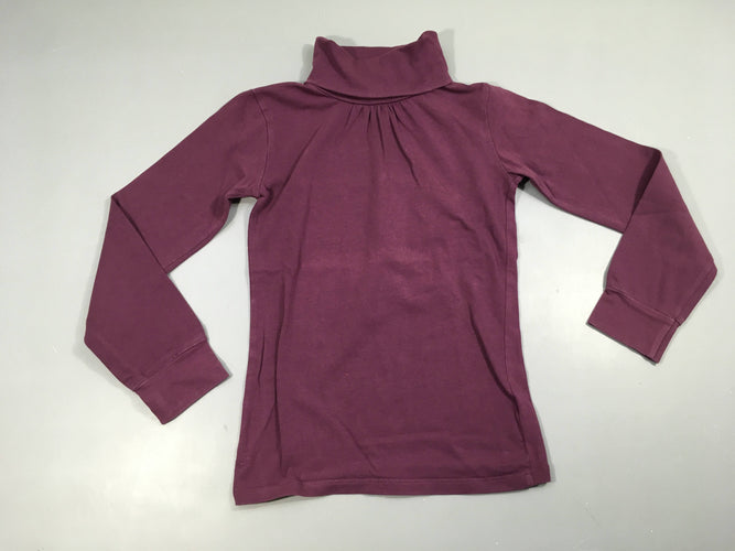 T-shirt col roulé mauve, moins cher chez Petit Kiwi
