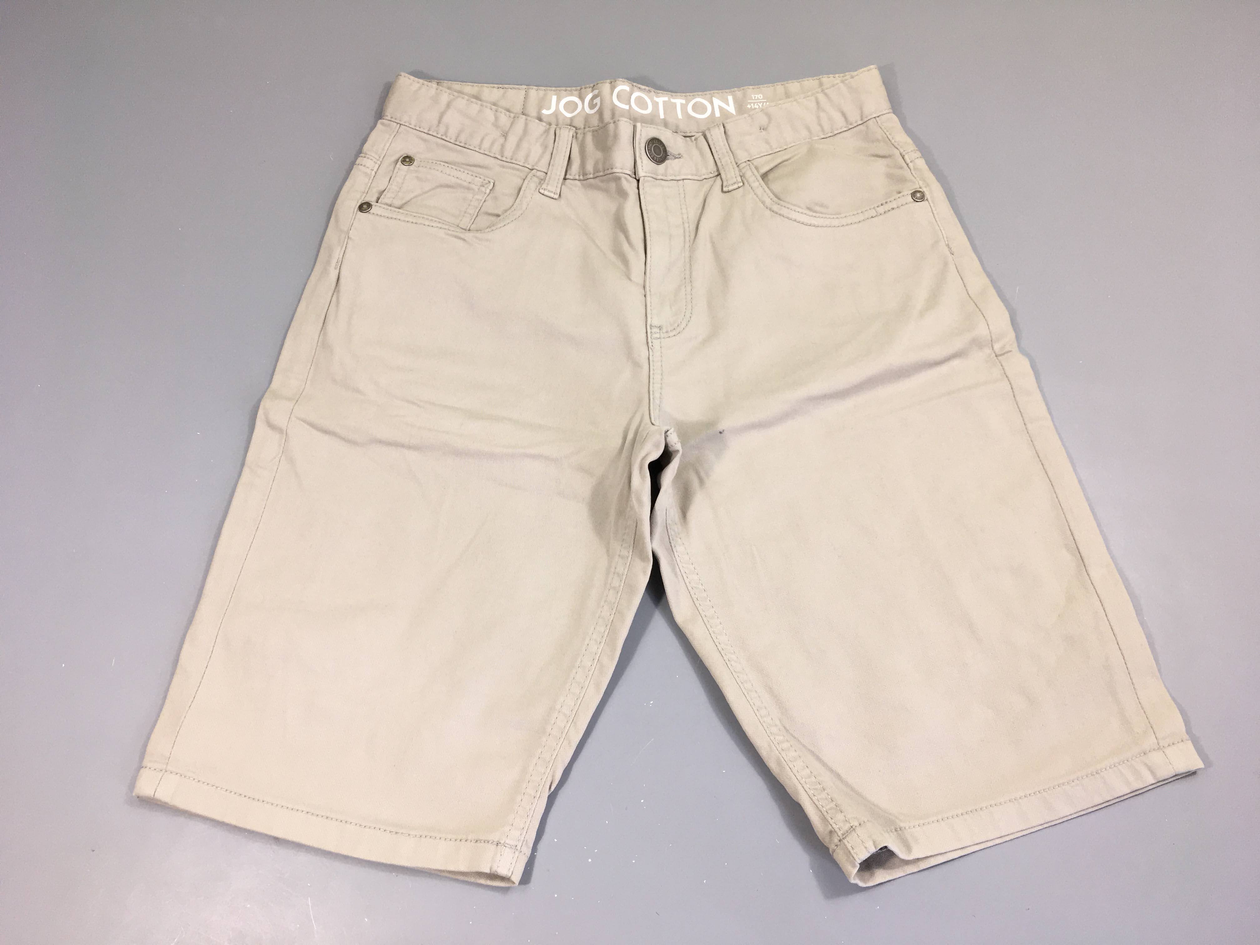 Bermuda jog cotton beige